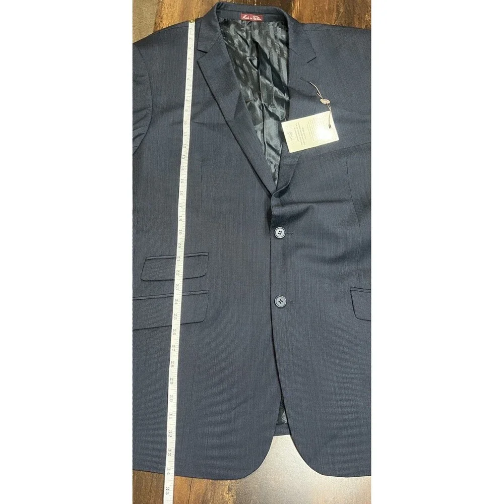 Blair Underwood Classic Navy Two-button Suit Jacket 50L 45W *Flaw*